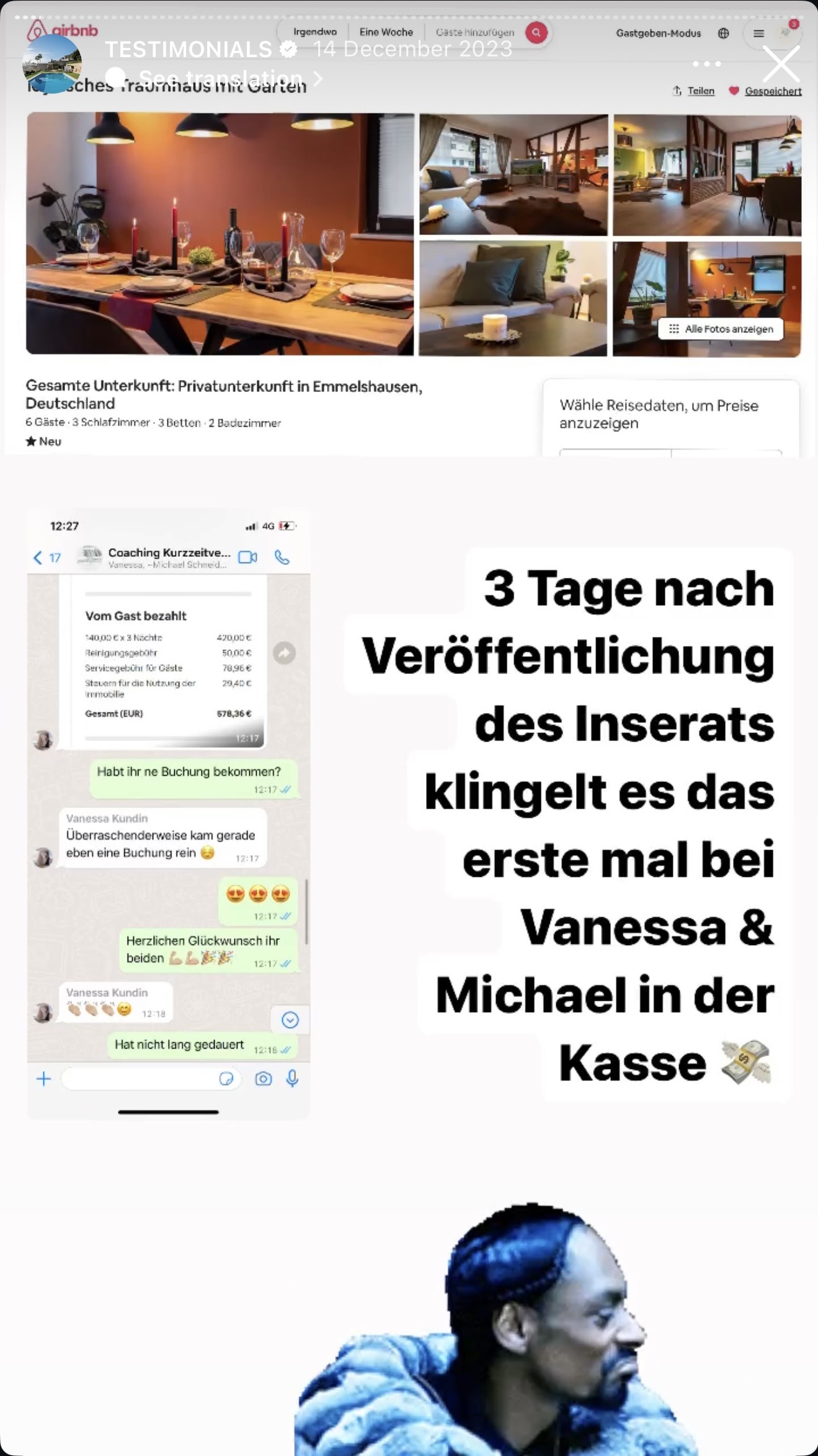 Client WhatsApp testimonial